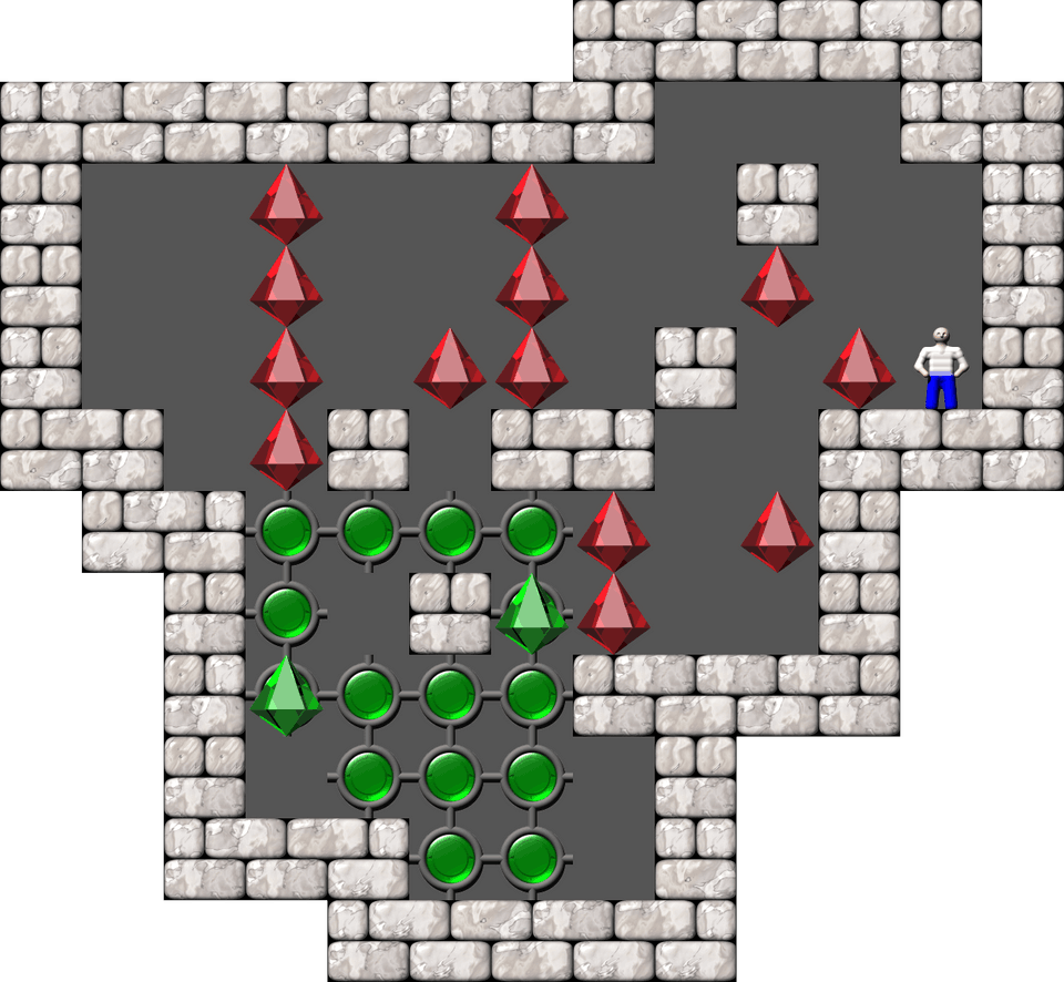 Sokoban Mass Remodel level 543